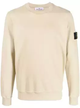 Толстовка с нашивкой Compass Stone Island, нейтральный