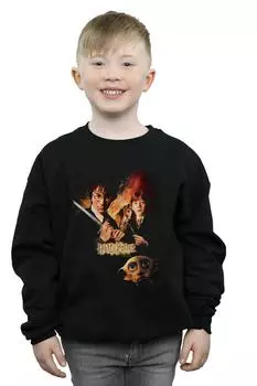 Толстовка с плакатом «Тайная комната» Harry Potter, черный