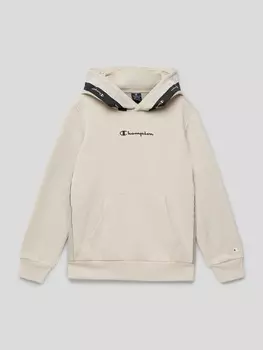 Толстовка с принтом этикетки CHAMPION, экрю