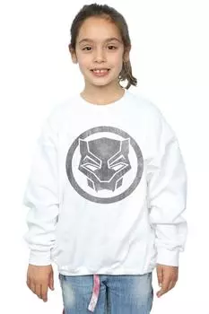 Толстовка с принтом Black Panther Icon Marvel, белый