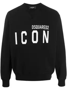 Толстовка с принтом Icon Dsquared2, черный