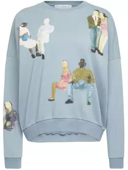 Толстовка с принтом JW Anderson, синий