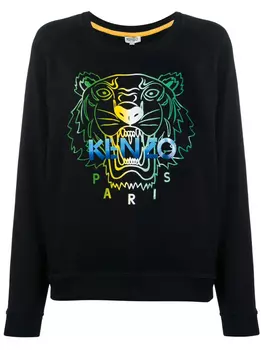 Толстовка с принтом Kenzo, черный