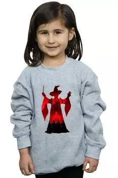 Толстовка с силуэтом Минервы МакГонагалл Harry Potter, серый