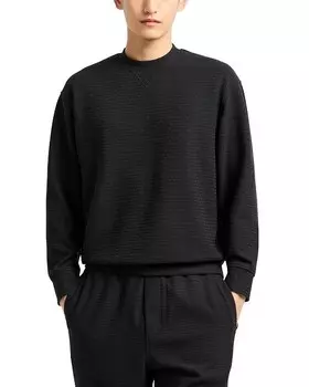 Толстовка с жаккардовым логотипом Emporio Armani, черный