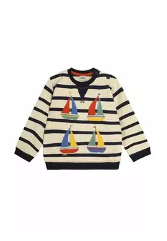 Толстовка SAILBOAT APPLIQUE REGULAR FIT JoJo Maman Bb, бежевый