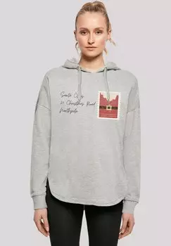 Толстовка SANTA LETTER WEIHNACHTEN - Hoodie F4NT4STIC, серый