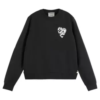 Толстовка Scotch & Soda Artwork Regular Fit, черный