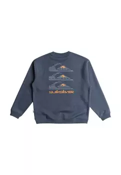 Толстовка SCREEN Quiksilver, пестрая бирюза