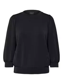 Толстовка Selected Sweatshirt, черный