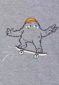 Толстовка SKATER UNISEX WAUW CAPOW, серый
