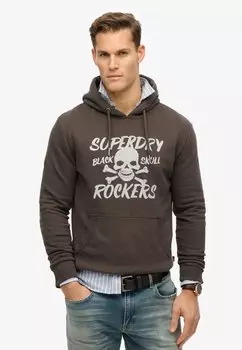 Толстовка SKULL Superdry, коричневый