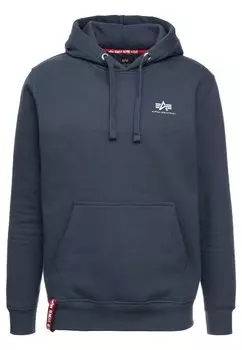 Толстовка Small Logo Alpha Industries, серо-черный