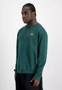 Толстовка SMALL LOGO Alpha Industries, зеленый