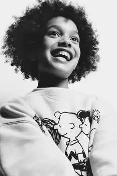 Толстовка snoopy peanuts ZARA, экру
