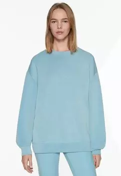 Толстовка SOFT TOUCH WARM-INTERIOR LONG OYSHO, цвет mottled light blue