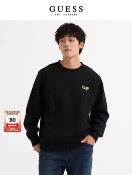 Толстовка спортивная мужская Guess с круглым вырезом, голубой
