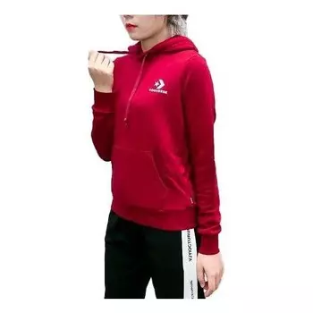 Толстовка star chevron embroidered pullover hoodie 'red' Converse, красный