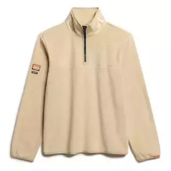 Толстовка Superdry Active half zip, бежевый