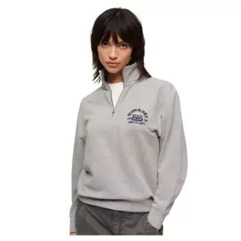 Толстовка Superdry Essential half zip, серый