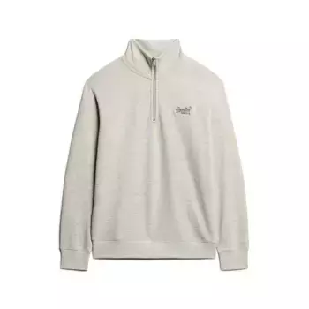 Толстовка Superdry Essential Logo Henley, серый