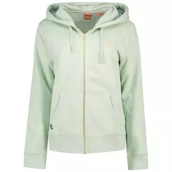 Толстовка Superdry Essential Logo Ub Full Zip, зеленый