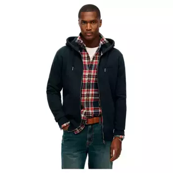 Толстовка Superdry Essentials Logo M2014128B full zip, синий