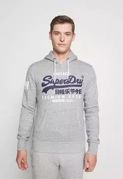 Толстовка Superdry Hood, серый меланж