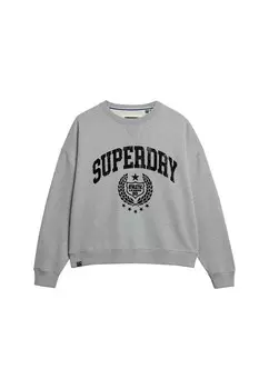 Толстовка Superdry, пятнистый серый