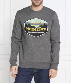 Толстовка Superdry Regular Fit, серый