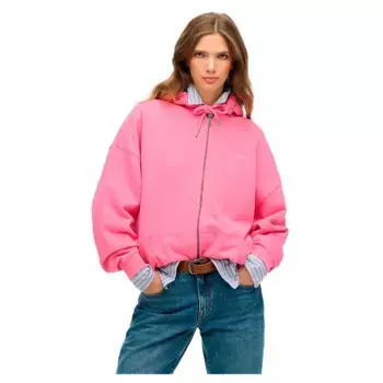 Толстовка Superdry Studios full zip, розовый