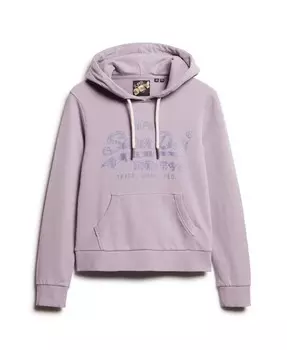 Толстовка Superdry, светло-фиолетовый