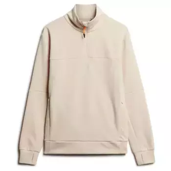 Толстовка Superdry Tech half zip, бежевый