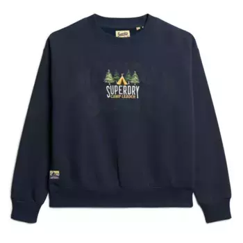 Толстовка Superdry Travel Souvenir Loose, синий