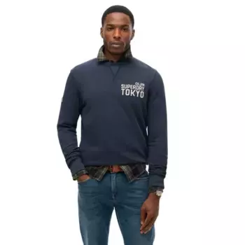 Толстовка Superdry Workwear Applique, синий