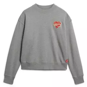 Толстовка Superdry Workwear Embroiderer Loose, серый