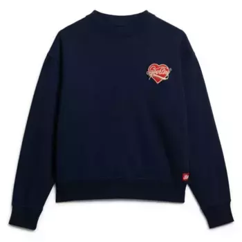 Толстовка Superdry Workwear Embroiderer Loose, синий