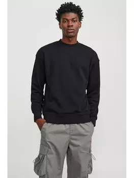 Толстовка sweat fit Jack&Jones, черный