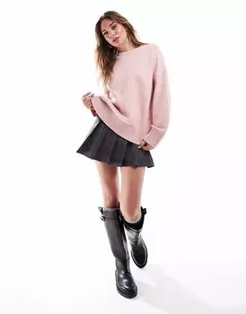 Толстовка-свитшот Cotton On Lux Crew в цвете пионовидной розы