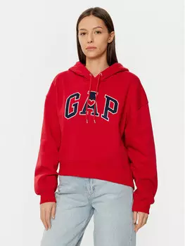 Толстовка свободного кроя Gap, красный
