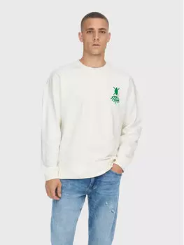 Толстовка свободного кроя Only & Sons, экрю