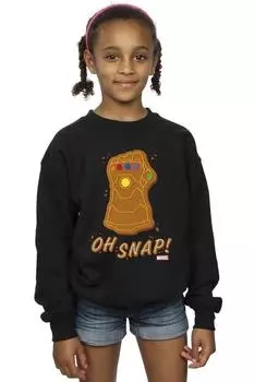 Толстовка Thanos Oh Snap Marvel, черный