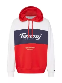 Толстовка Tommy Jeans, цвет Red/White