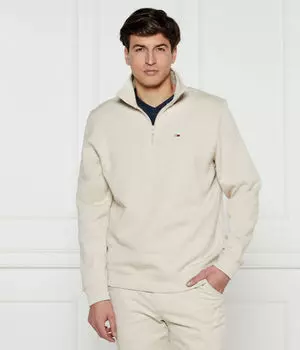 Толстовка Tommy Jeans с полумолнией, бежевый