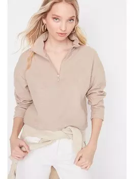 Толстовка trendyol Sweatshirt, бежевый