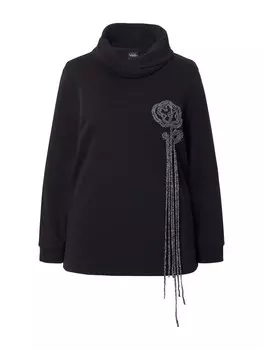 Толстовка Ulla Popken Sweatshirt, черный