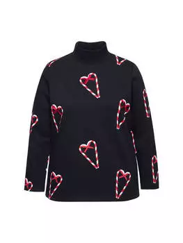 Толстовка Ulla Popken Sweatshirt, черный