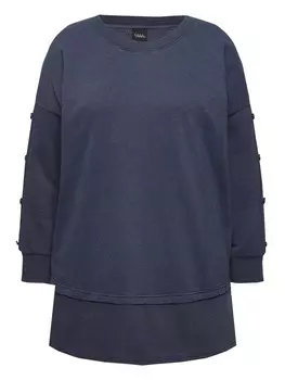 Толстовка Ulla Popken Sweatshirt, цвет marine