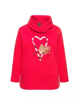Толстовка Ulla Popken Sweatshirt, цвет salsa