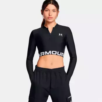 Толстовка Under Armour HeatGear Rib half zip, черный